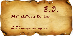 Bánóczy Dorina névjegykártya